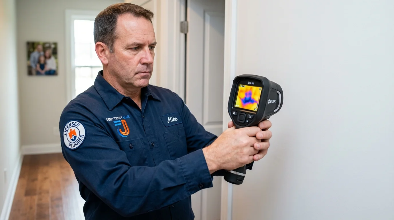 Thermal imaging leak detection by Johns Plumbing LLC in Cambria Heights